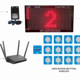 HPC 207- 12 User Wireless Quiz Game Buzzer System with LED Display